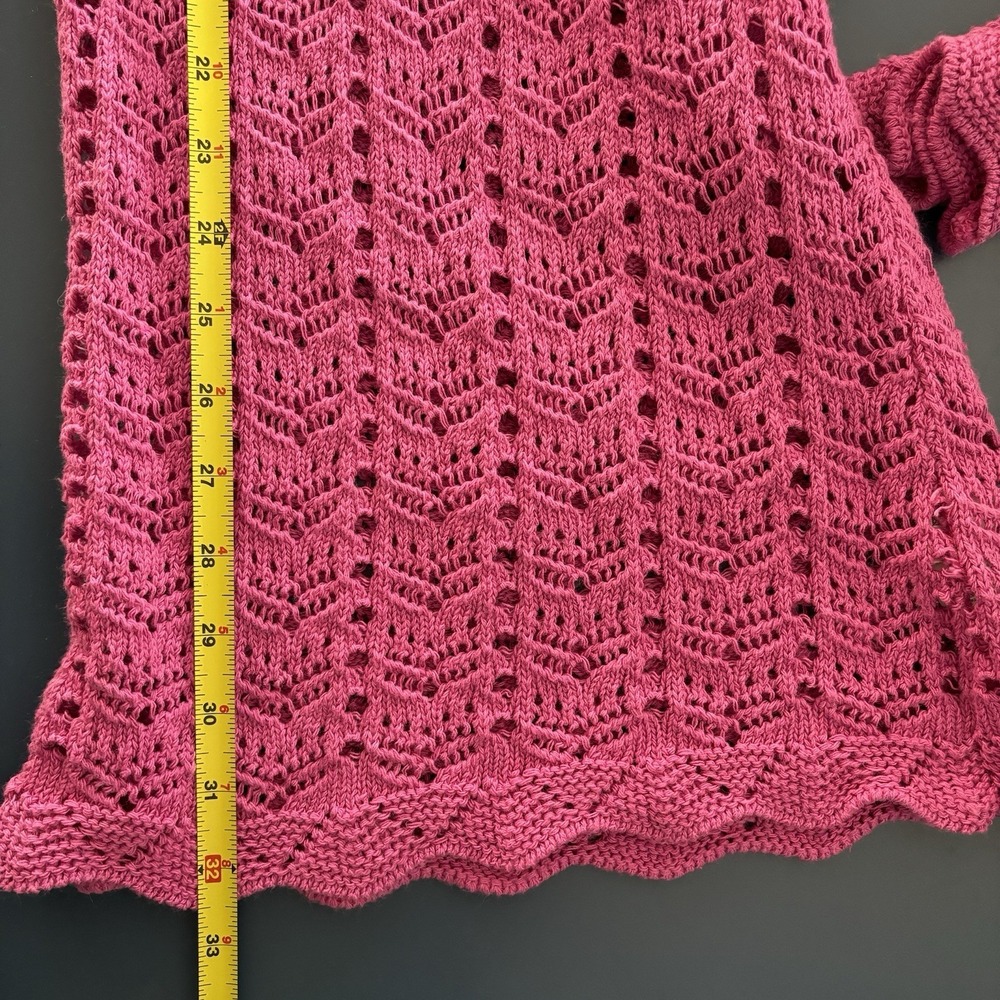 Pink Crochet Dress 8 Babydoll Coquette Fairy‎ Nasty Gal Feminine Whimsy Backless - Picture 9 of 9